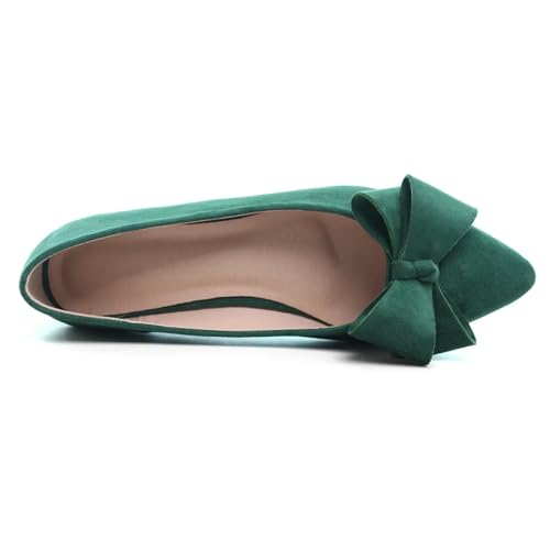 Image of TN TANGNEST Flats Shoes Women Comfort Casual Loafers | Classic Pointed Toe Bowknot Flats Cute Slip On Flats, Wear to Work Travel Walk