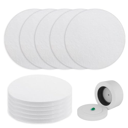 Round Microwave Kiln Paper Ceramic Fiber Paper 4.7 Inches Thinfire Kiln Shelf Sheets for Glass Fusing Stove Fireplace Ultra Smooth Surface DIY Crafts - 30 Sheets