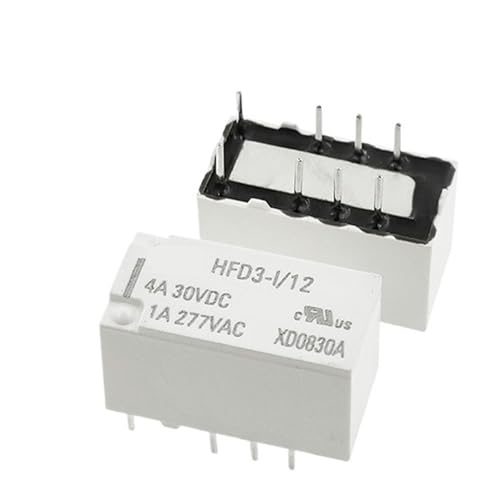 Relais HFD3 pour circuit imprimé 8 broches droites basse consommation