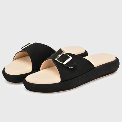 Image of Centrino Women's Sandals | Elegant Stylish Slip-On Chappals for Ladies |Lightweight & Breathable Slippers /Flip-Flops| Durable Outdoor Synthetic Casual Wear,Party and Formal Occasions(9322)