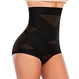 Werena Tummy Control Shapewear Underwear for Women High Waisted Body Shaper Panties Shaping Briefs(#01 Black(smooth Fabric),Medium)