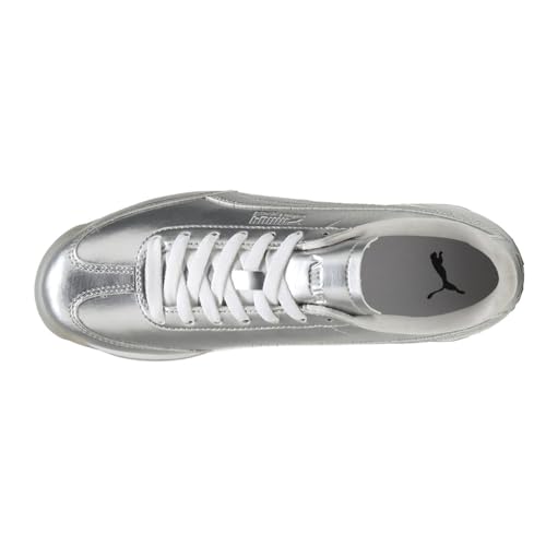 PUMA Womens Easy Rider Astro Escape Metallic Lace Up Sneakers Shoes Casual - Silver - Size 7 M4