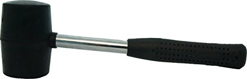 Martello in gomma 65 mm con manico in metallo