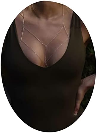 Gold Body Chain Jewelry for Women Body Chain Necklace Bikini Body Chain Waist Bracelet Personality Bikini body Chain belly chain jewelry for Girls (Silver)