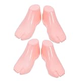 HOODANCOS 2組 用プラスチック製足モデル 靴 靴下ディスプレイ用軽量マネキン 耐久性プラスチック製で形状保持に優れ 店舗 展示会向け靴モデ