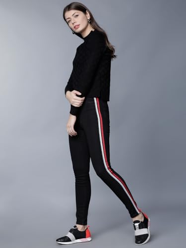 Image of Tokyo Talkies Women's Super Skinny Fit Regular Jeans | Stretchable Mid-Rise Jeans Pant