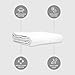 Lenenz Cotton Blended Hospital Patient Bath Blanket, Bed Bath Sheet, Lightweight Sheet Blankets, (White, 70 x 90'')