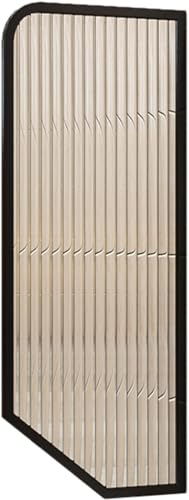 Orinal para hombre, divisor de pared de vidrio translúcido para inodoros, hoteles, oficinas, bares, 2 pantallas de urinario negras, divisor duradero y elegante
