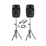 Vonyx VPS082A - Altavoz Activo Bluetooth USB 8" 400W Color Negro