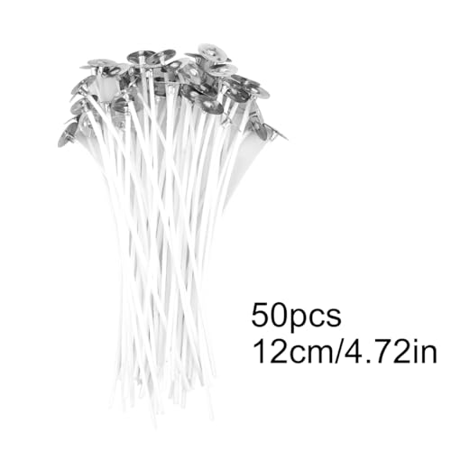 Mechas de algodón para velas 50 piezas 12 cm miniatura 2