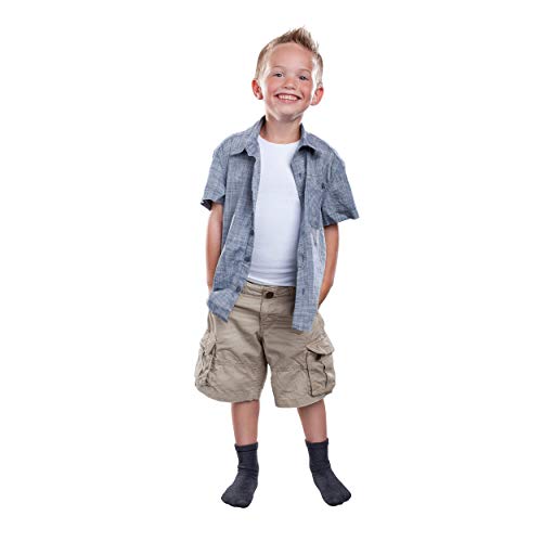 Seamless Sensitivity Socks - 2 Pack (Charcoal & White, Medium)3