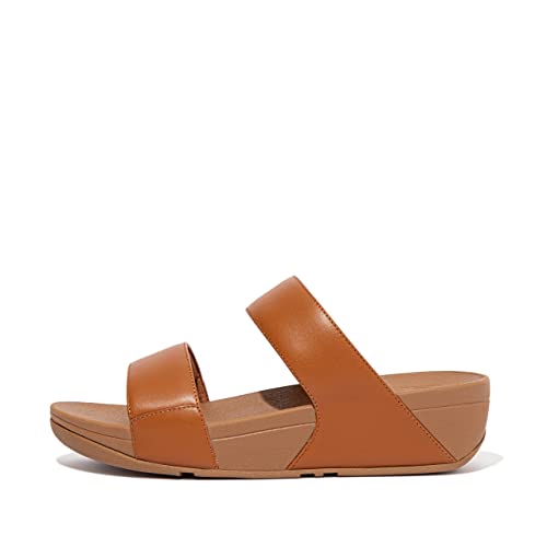 Fitflop Damen Lulu Leder Slides, hellbraun, 36 EU Cover