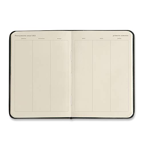 Agenda Planner Cicero 2021 Minerais Semanal Planejamento 17x24 (Grande) Mármore Branco