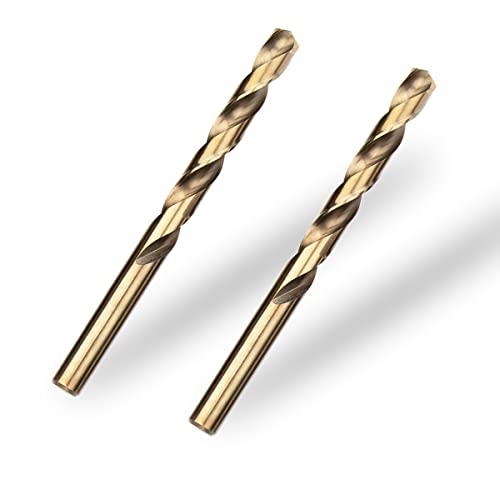 Meccion HSS Metallbohrer Professional Geschliffen Kobalt 2pcs 9.5mm Spiralbohrer fur Edelstahl und Metall Cover