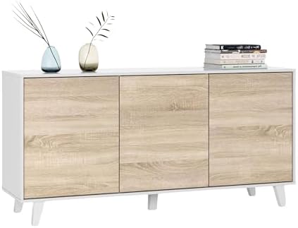 Habitdesign – Aparador Buffet 3 Puertas para Salón o Comedor, Apa...