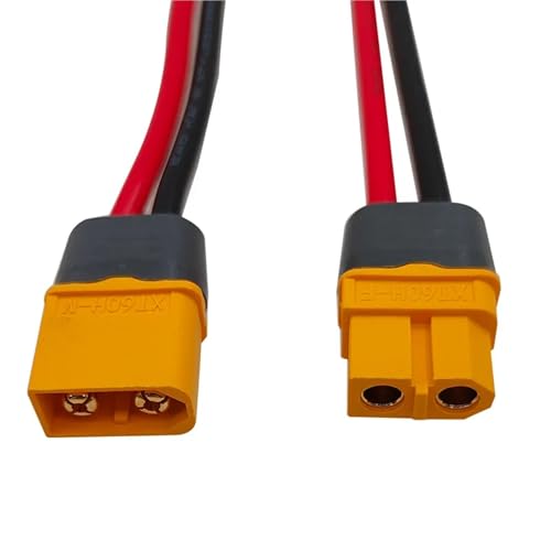 Conectores XT60H de alta corriente hembra con cable de 15cm para proyectos RC, 10 piezas 5