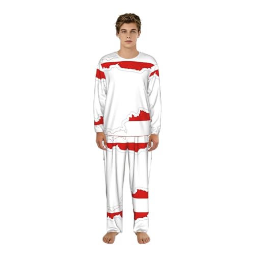 Pyjama homme drapeau autrichien pour vos soirées cocooning et détente