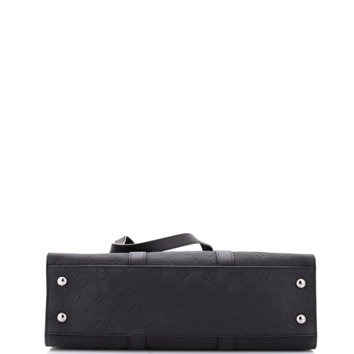 Pre-Loved Sac Plat 24H Bag Monogram Taurillon Leather, Black4