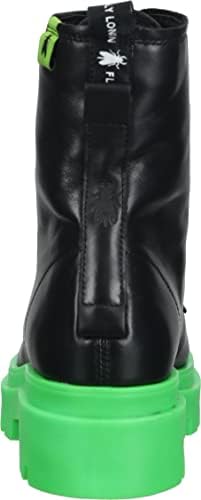 Fly London Women's Combat Boot, Black Green Sole, 6 | Image 4
