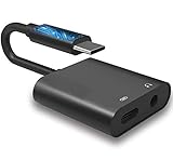 Google Pixel 2 USB Type C Audio Adapter, DISDIM 2 in 1 USB-C to 3.5mm Headphone Jack Aux Cable with Type-C Female Charging Port for Pixel 2 / XL, HTC, Huawei, LG, Essential PH-1, MacBook Pro and More