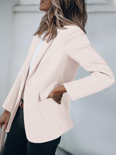 image for Cicy Bell Womens Casual Blazers Open Front Long Sleeve Work Office Sui