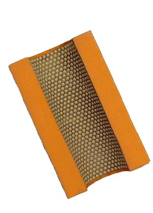 MACHSWON Diamond Sanding Blocks Orange V30 Polishing Grinding Hand Pads Block for Granite Marble Glass Stone 3000 Grit