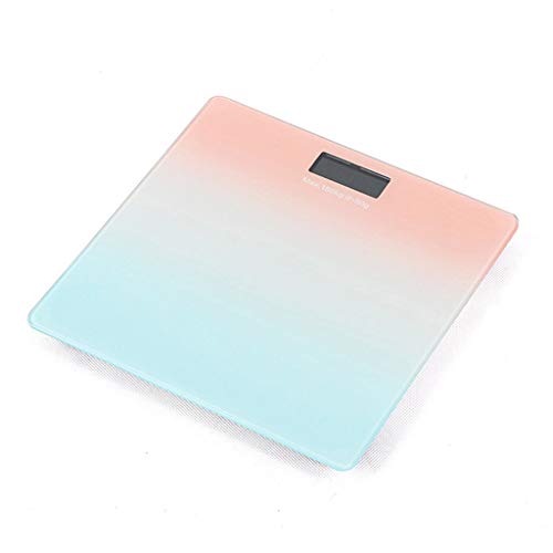 Ultraschlanke Digitale Waage Waagen Personenwaage aus Sicherheitsglas, Digitalwaage in kompakter Größe, Waage mit gut lesbarer