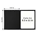 SUNEE Certificate Holders, 100 Packs Black Diploma Holders, Certificate Covers with Gold Foil Border for Letter Size 8.5 x 11 Certificate Paper, Cardstock, Award, Graduation, Documents