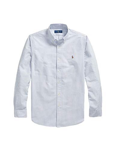 Ralph Lauren Camicia a righe bianca da uomo L