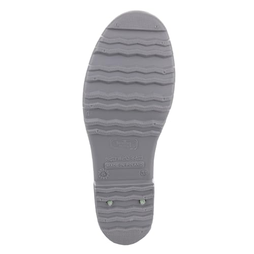 LEMIGO Damen Gummistiefel Wasserdicht Hohe Regenstiefel Gartenschuhe 967 Ilse (Minze, 39)