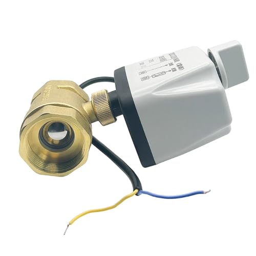 Válvula de bola motorizada DN32 de 24V de 2 vías normalmente cerrada con control de 2 cables 6