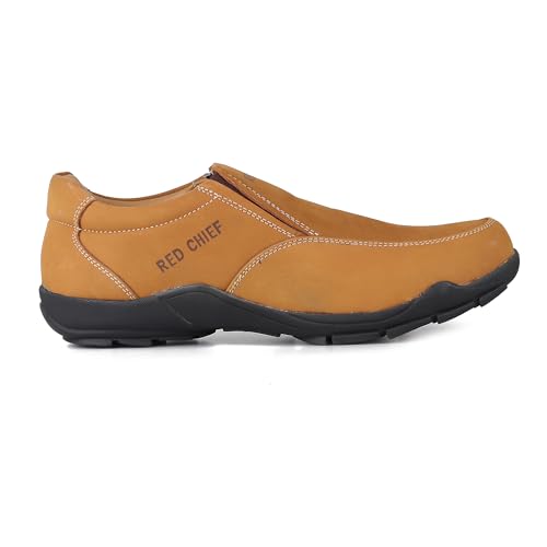 Image of Red Chief Nubuck Leather Casual Slip On for Men | Lace-Up Shoes for Men| RC3432