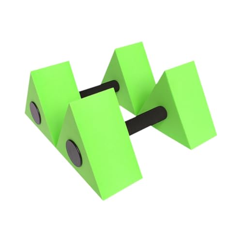 YIJU 2Pcs Pool Exercise Dumbbells Water Sports Weights Accessories Portable Triangular Aquatic Barbells EVA for Women Adults Men