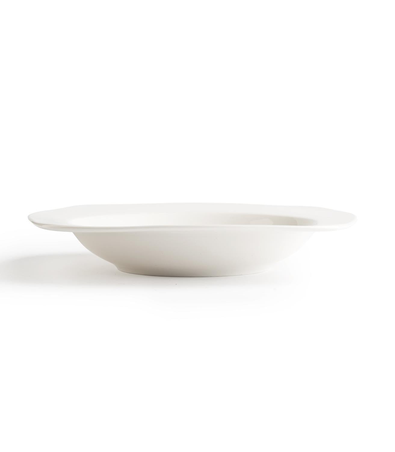 Suppenteller - 24 x 24 cm - Weiß - Bone China - eckig - 24er Set