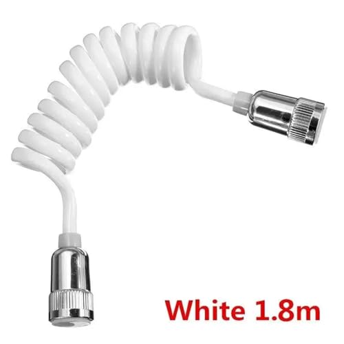 Manguera de ducha de ABS con diseño de resorte flexible de 2m para bidé e inodoro 7