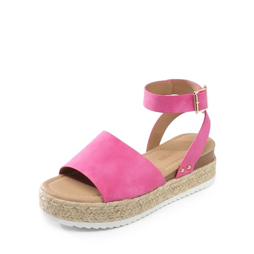 Image of DREAM PAIRS Women's Platform Espadrilles Casual Ankle Strap Wedge Sandals Comfortable Dressy Summer Shoes