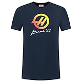 CMC Motorsports Haas Racing F1 Men's Special Edition Miami GP T-Shirt Navy