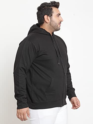 Image of Scott International Men's Solid Cotton Hoodies for Men Sweatshirt for Men Stylish Hooded Sweatshirt for Men with Zip Stylish Winter Wear with Hood and Pockets