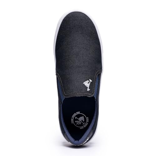 Tênis Sapatenis Masculino Iate Polo Joy Casual Confortavel (Preto/Branco, BR, Adulto, Numérico, 44)