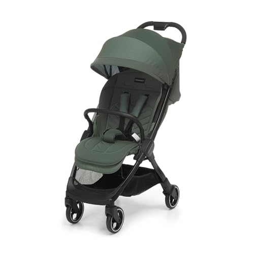 Foppapedretti Passeggino Leggero Ciao, per bambini 0-22 Kg (0-4 anni), Chiusura ad 1 mano, Self-Standing, Schienabile Regolabile, Ruote Ammortizzate, Porta Oggetti, Telaio in Alluminio, Forest