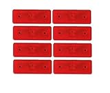 Generisch 8x LED Begrenzungsleuchten 24V Rot Positionsleuchten Begrenzungsleuchte Umrissleuchte SMD Anhänger LKW Landtechnik Traktor Schleppdienst
