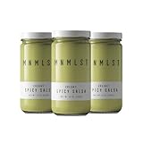 MNMLST Creamy Spicy Salsa, Gluten Free Sauce from Natural and Clean Ingredients, Salsa Hot Sauce Dip for Tacos, Chips, Burritos, Veggies, Enchilada & More, Made in USA, 12 oz (Pack of 3)