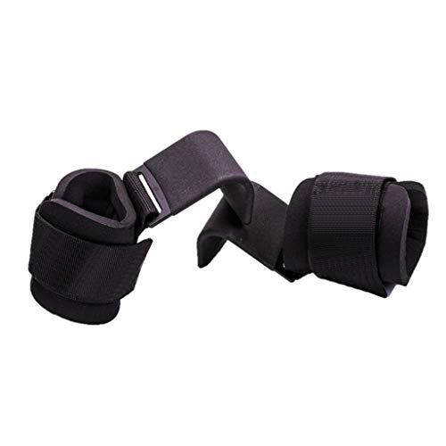 DEARLOYEA 2 peças de ganchos para levantamento de peso para exercícios físicos com barra horizontal