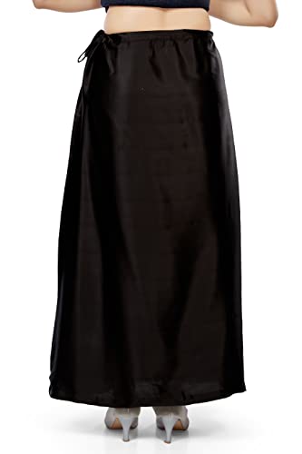 Image of Madhu Fashion Women's Satin Saree Petticoat Saree Underskirt