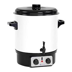 Royal Catering RCMW-27DT Glühwein Ketel 27 L Timer Aftapkraan 1.800 W Glühweinketel of voor andere Dranken Drankwarmer…