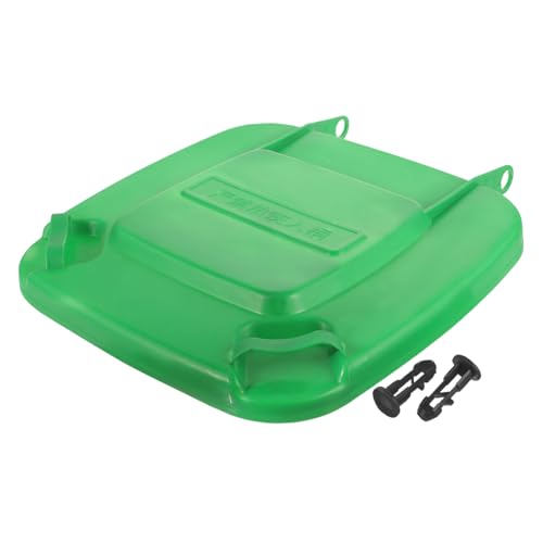 ibasenice Trash Can Lid Garbage Can Large Garbage Bin Lid Replacement Bin Disposal Rectangular Waste Outdoor Trashcan Blue Rubbish Trashcan Cover Small Outdoor Large Dustbin Plastic Green
