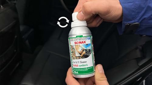 Image of SONAX Air Aid CarA /C & Vent Cleaner | Symbiotic 100 ml | Green Lemon Fragrance | Remove Food, Pets & Other Foul Smell in the Vehicle | Quick Action Car Odour & Air Freshener Spray