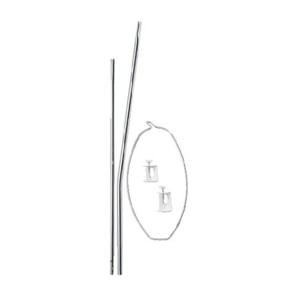 Roba 0298 Canopy Bar High Steel Profile 2 Clips to Attach to Main Bed, 150 cm