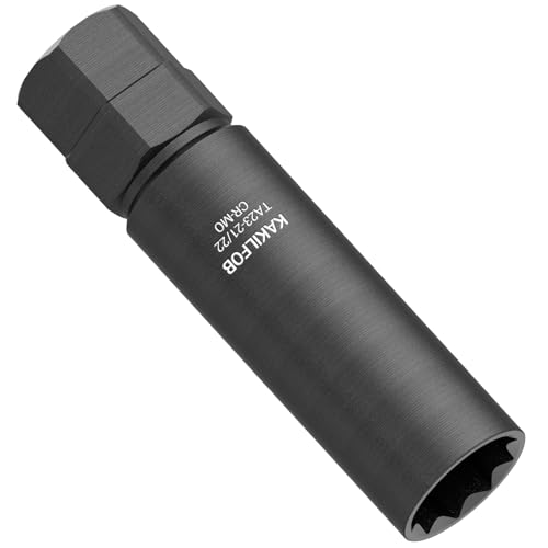 Image of 10 Spline Lug Nut Socket, Replacement for TA23-21 /22, Compatible with Bimecc 10 Spline Lug Key, for Removing 10 Point Lug Nut Key for Truck Large SUV with 13 /16 and 7 /8 Hex Drive, CR-MO
