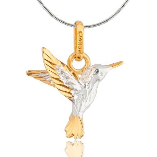 La Mejor Recopilación de Collares para Dama . 46 TAMI Collar de Colibrí para Mujer en Plata 925 - Dije de Plata para Mujer - Joyería para Dama con Oro 24K - Regalos Originales para Mujer